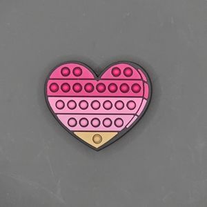 (5/$15) Pop Its Heart Croc Charm